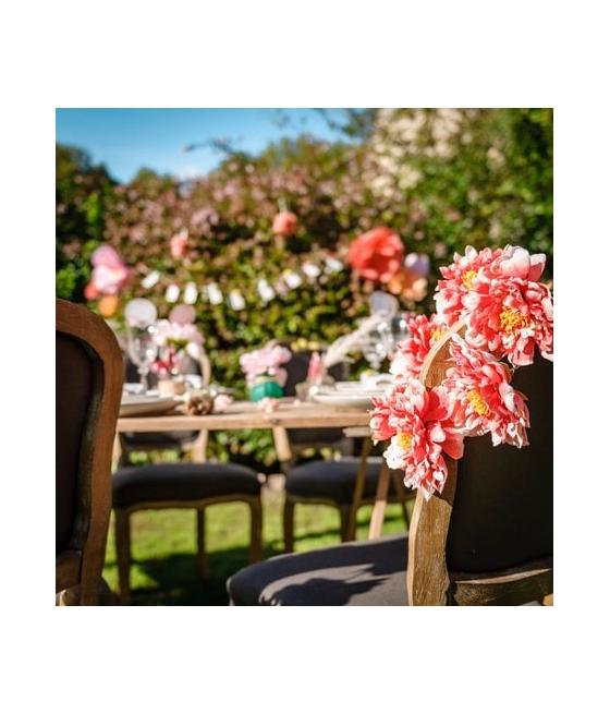 couronne de 6 pivoines