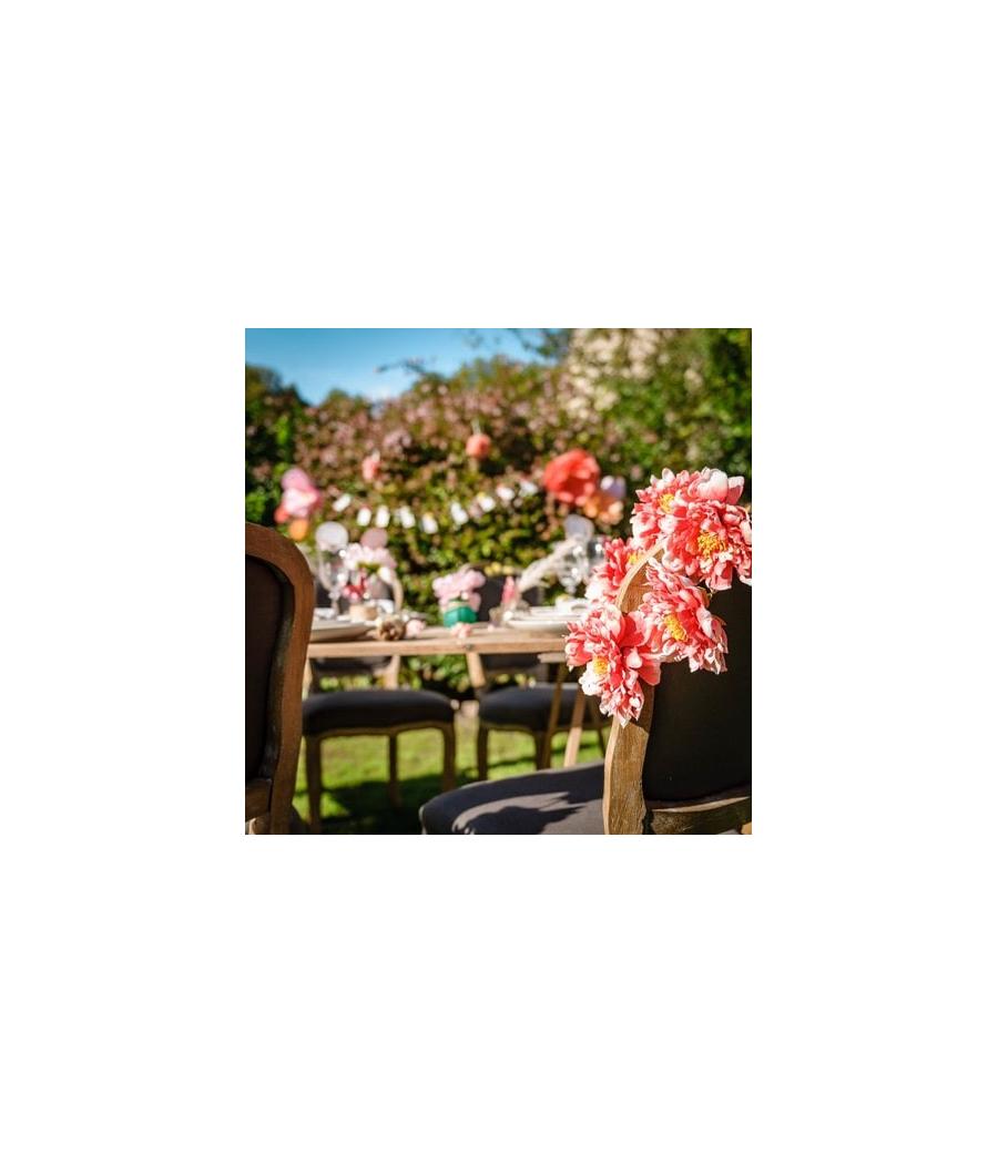 couronne de 6 pivoines