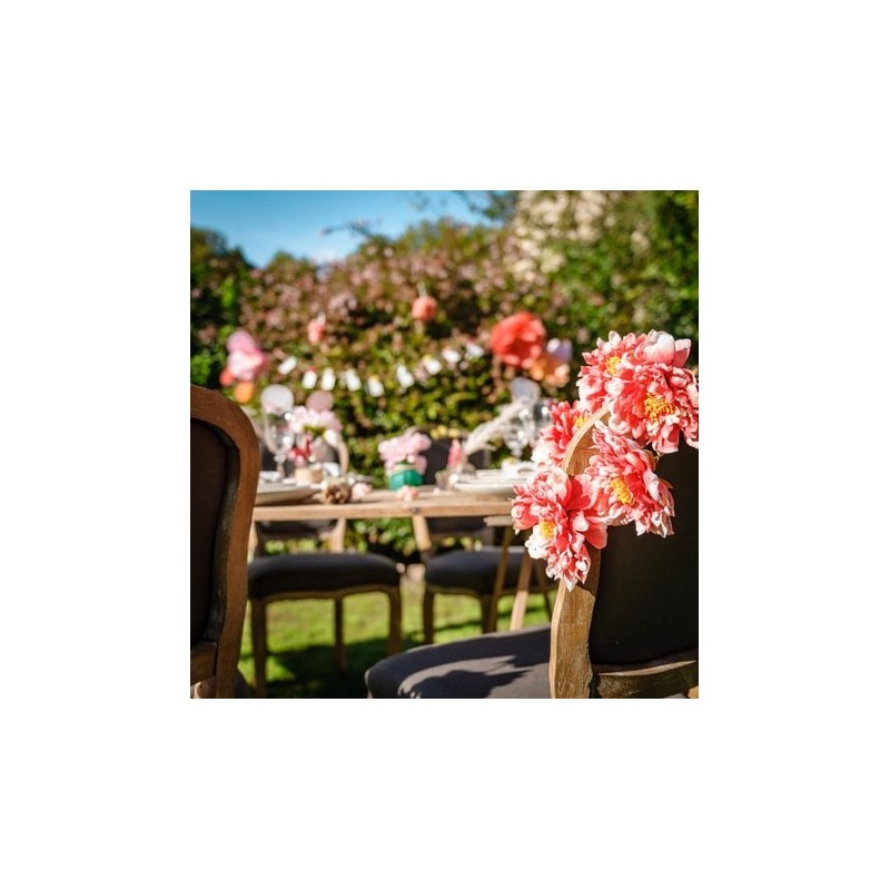 couronne de 6 pivoines