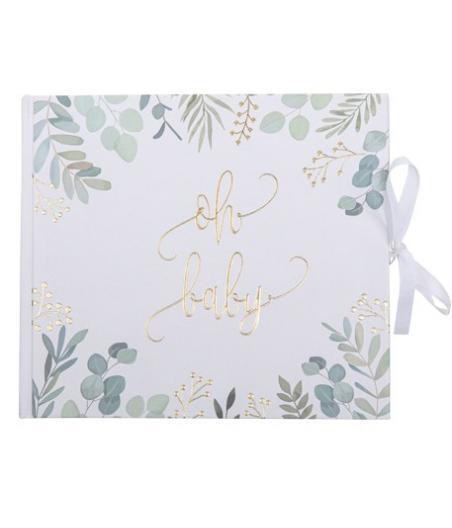Livre d’or Oh Baby végétal et Or 22X19CM 68 PAGES