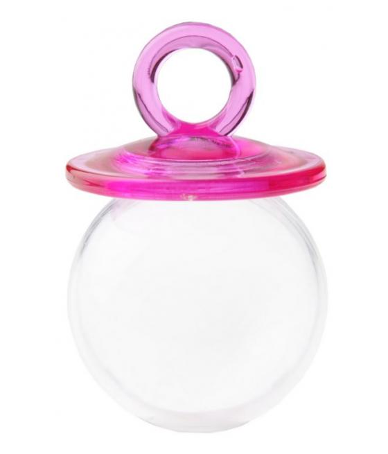 Contenant en forme de tétine (x 4) - fuchsia