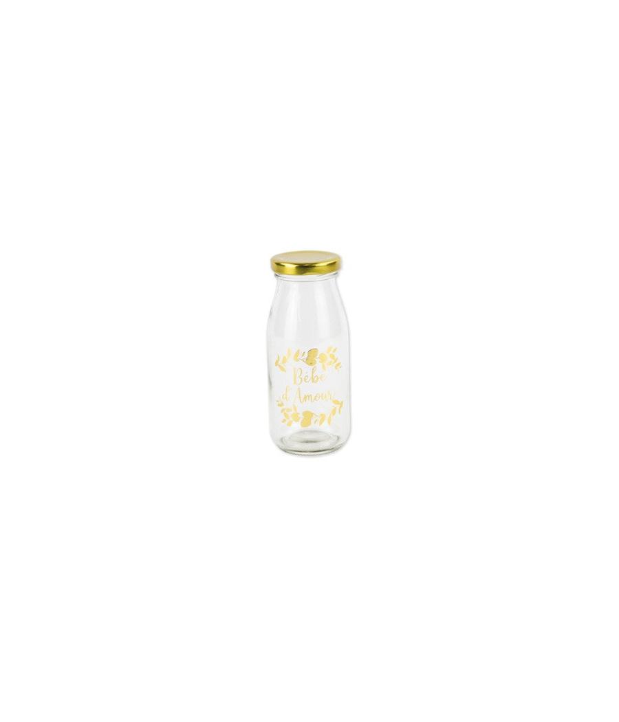Bouteille candy bar bébé d'amour Floqué Or & bouchon Or