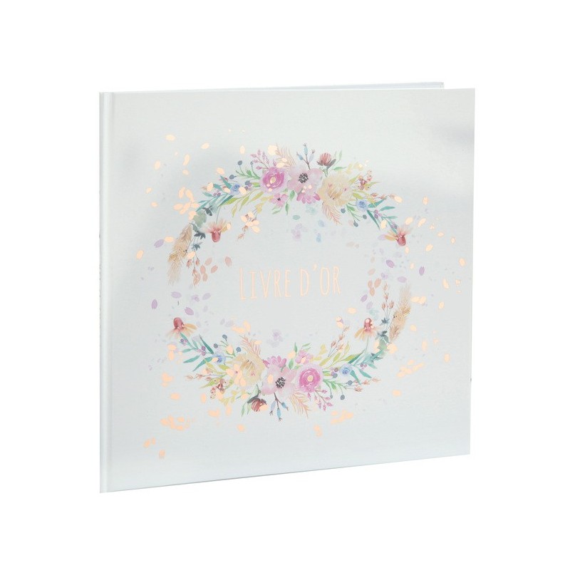 Livre d'or Mariage fleuri