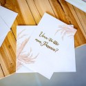2 cartes avec enveloppes Marraine / Parrain Pampa