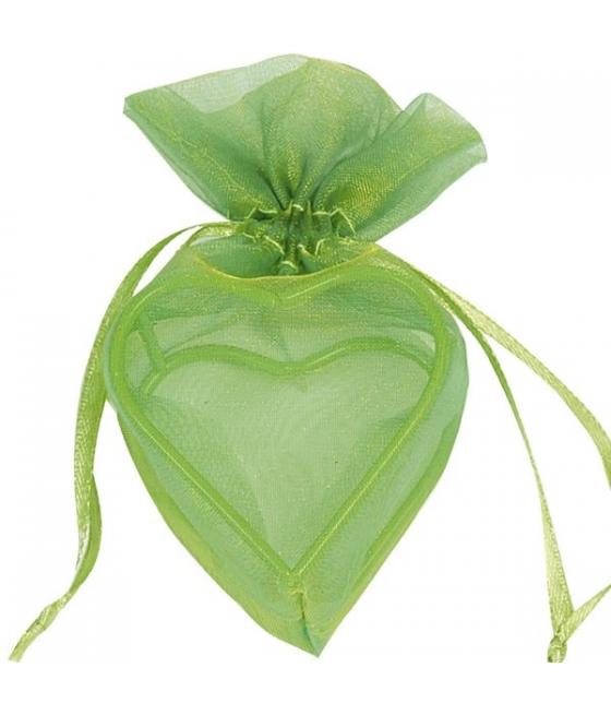 Sachet coeur armuré Vert