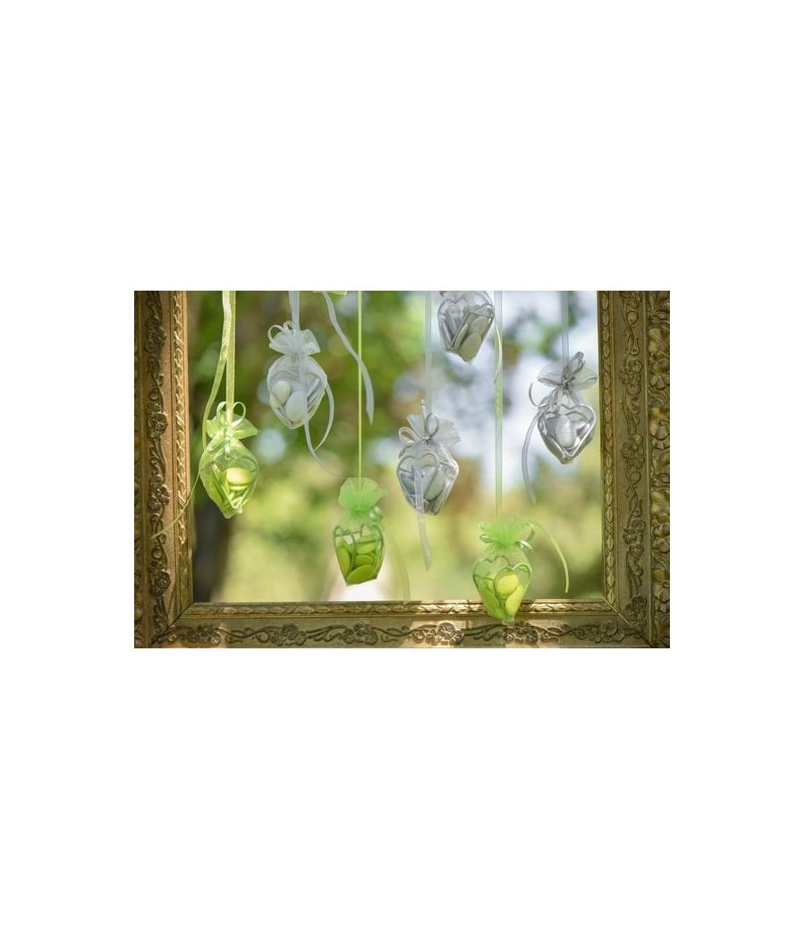 Sachet coeur armuré Vert