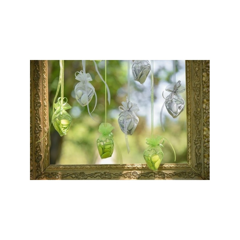 Sachet coeur armuré Vert