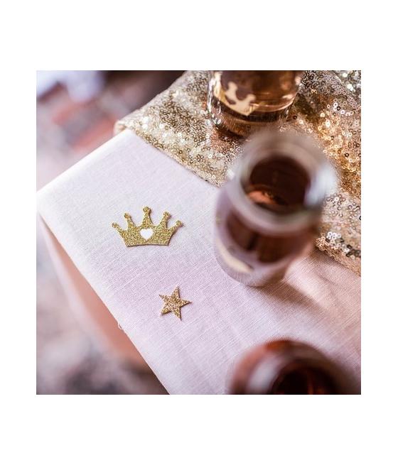 confettis princesse rose