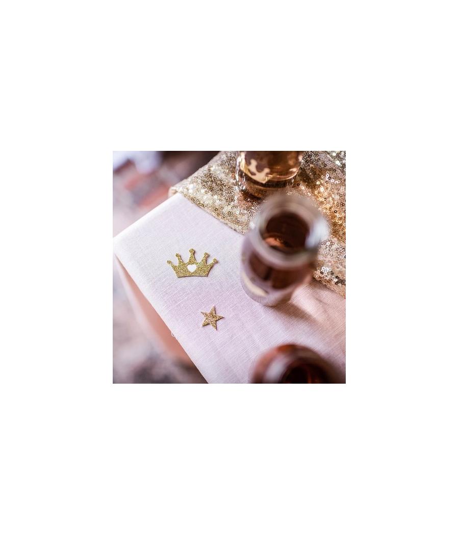 confettis princesse rose