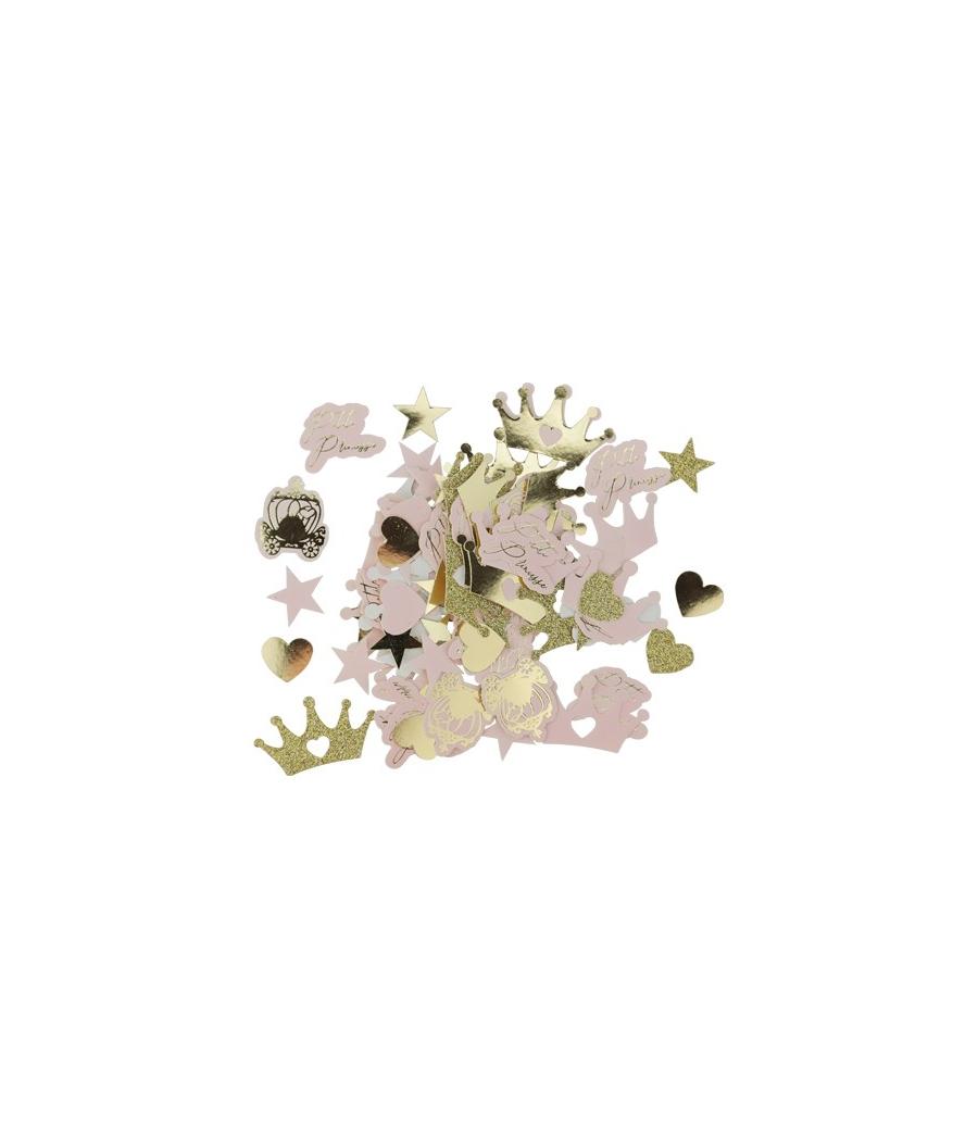 confettis princesse rose