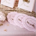 serviettes princesse rose
