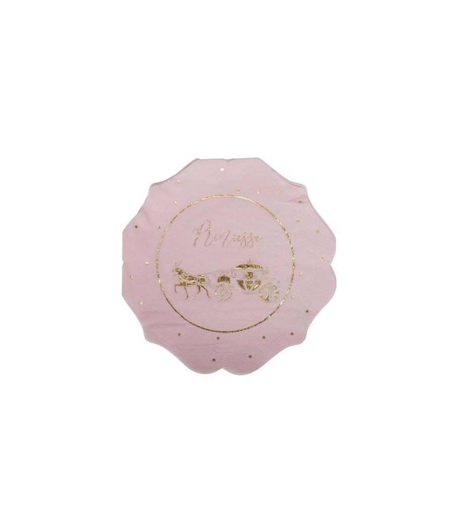 serviettes princesse rose