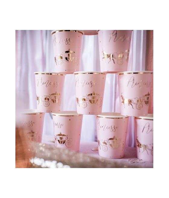 gobelets princesse rose