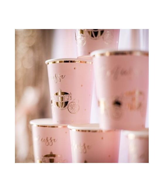 gobelets princesse rose