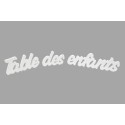 Déco table en bois "table des enfants"
