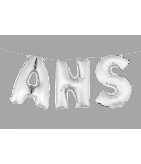 Ballons lettres "ans" (3 pcs) haut. 36 cm