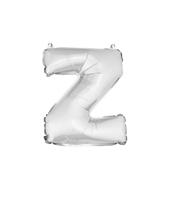 ballon uni métallise "z"  (haut. 36 cm)