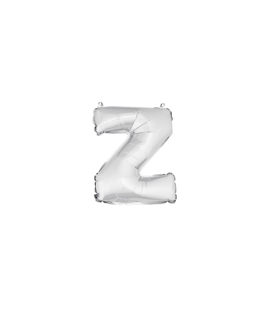 ballon uni métallise "z"  (haut. 36 cm)