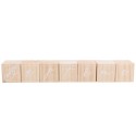 7 Cubes Baptême bois floqué blanc
