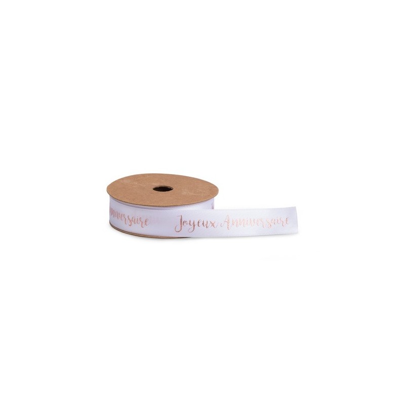 RUBAN SATIN BLANC
