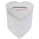 Tirelire mariage fleuri