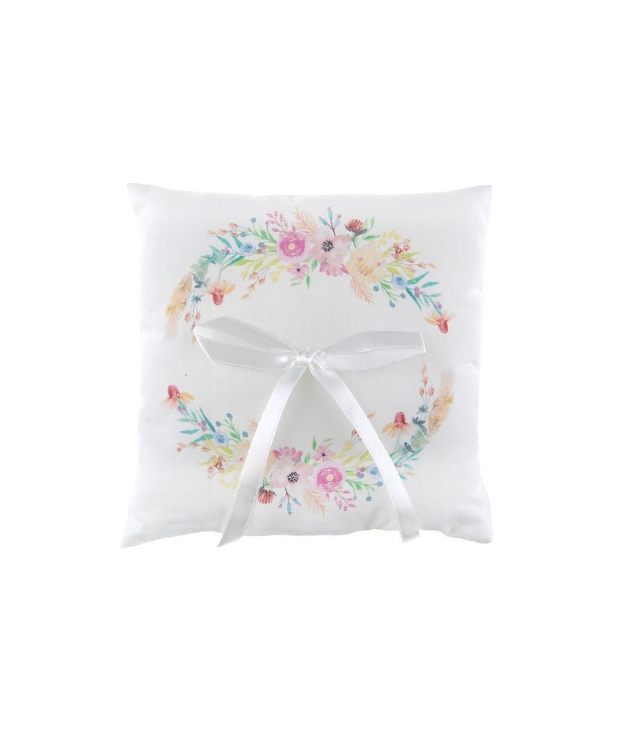 Coussin mariage fleuri