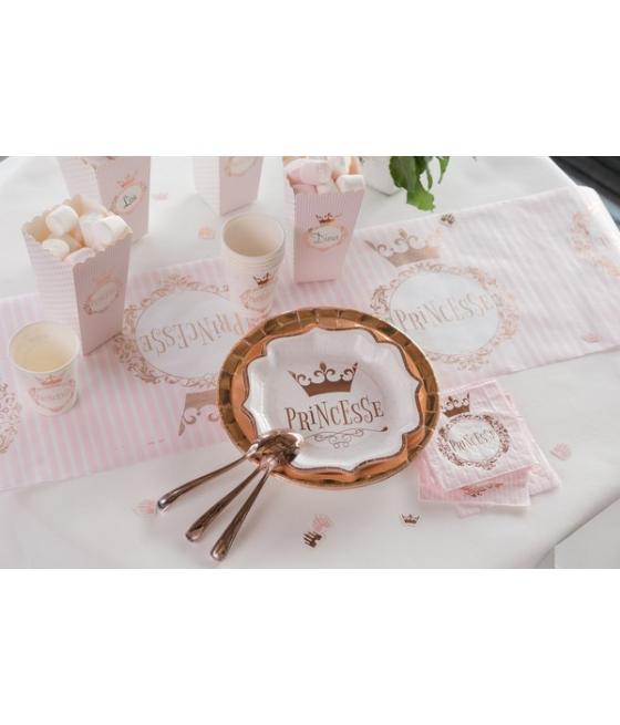 10 Assiettes Princesse métal