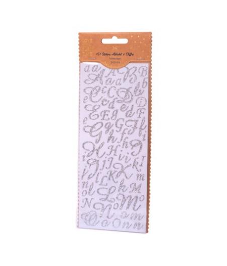 Stickers Alphabet Argent