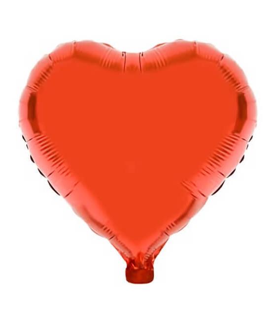 Ballon métallisé couleur rouge