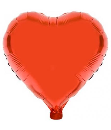 Ballon métallisé couleur rouge