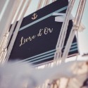 Livre d'or ancre et marinière blanc