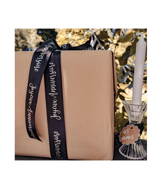 Joli ruban satin noir