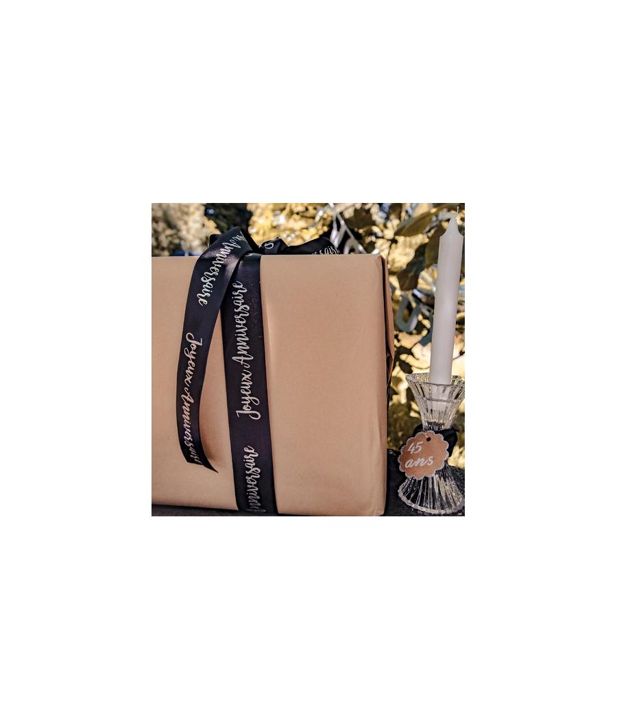 Joli ruban satin noir