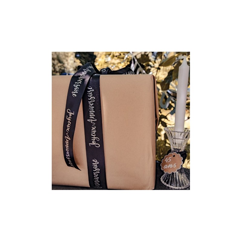 Joli ruban satin noir
