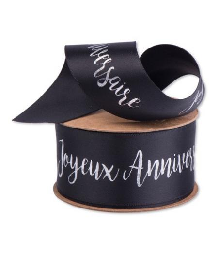 Joli ruban satin noir