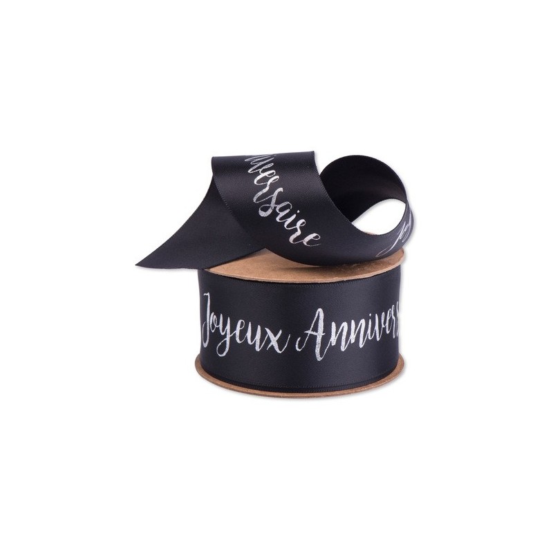Joli ruban satin noir