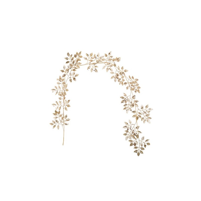Guirlande féerique paillettes et sequins champagne