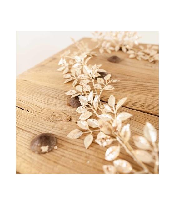 Guirlande féerique paillettes et sequins champagne