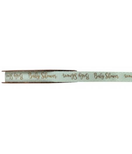 Ruban Baby shower autocollant vert