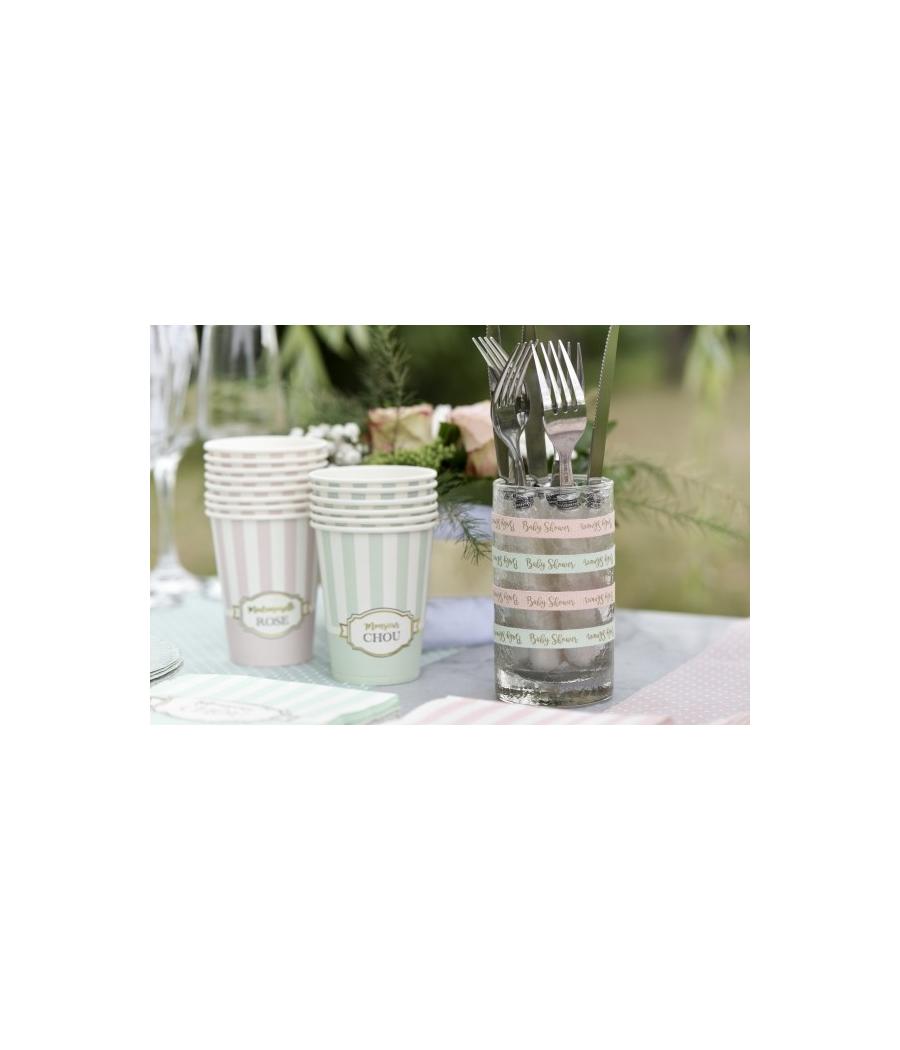Ruban Baby shower autocollant vert