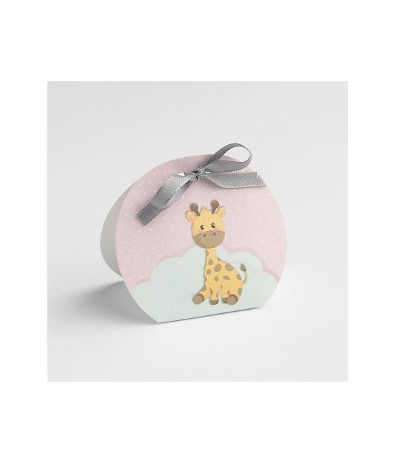 Boite à dragées Girafe nuage