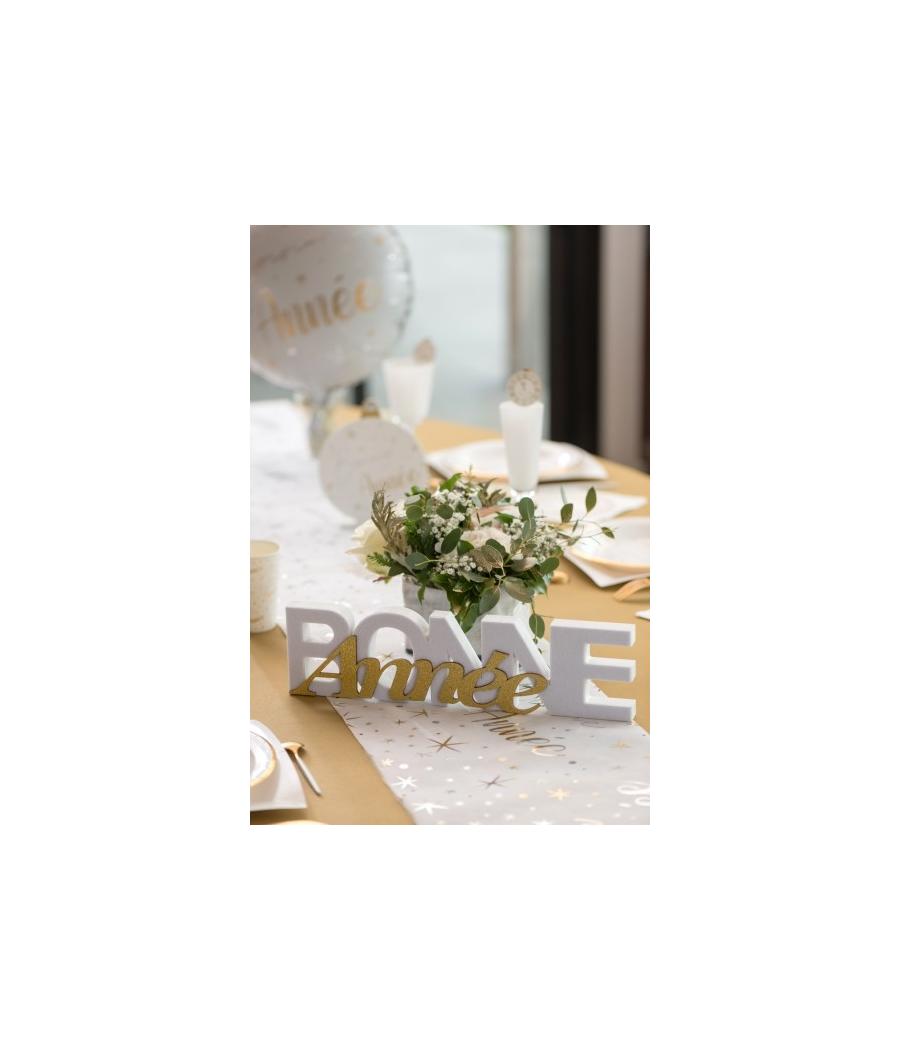Lettres Bonne Année blanc