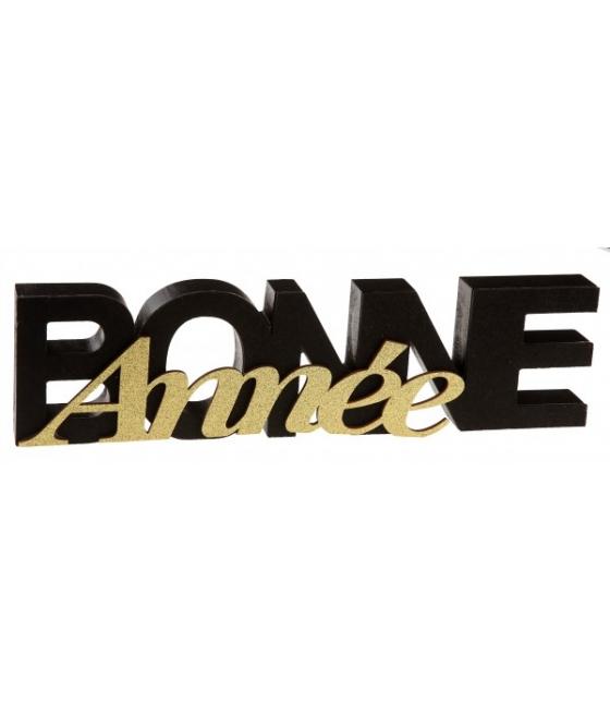 Lettres Bonne Année Noir