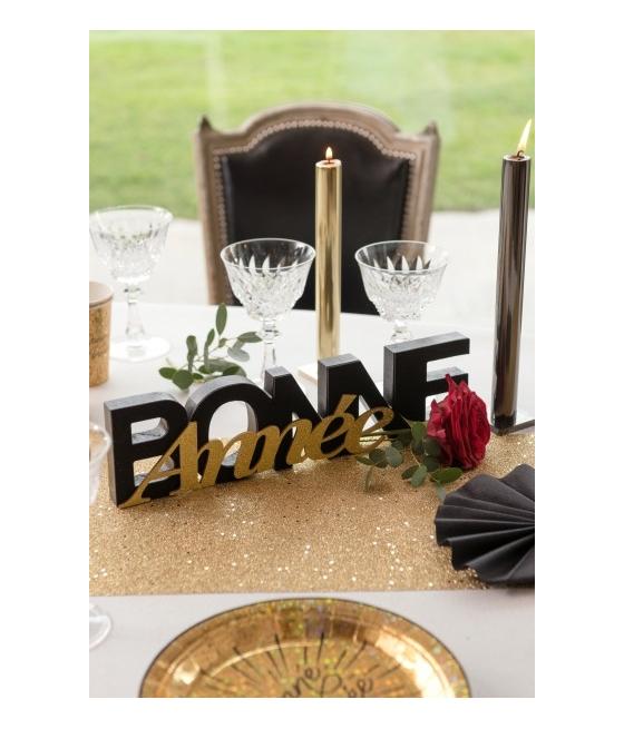 Lettres Bonne Année Noir