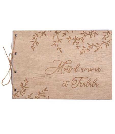 Livre d'or en bois