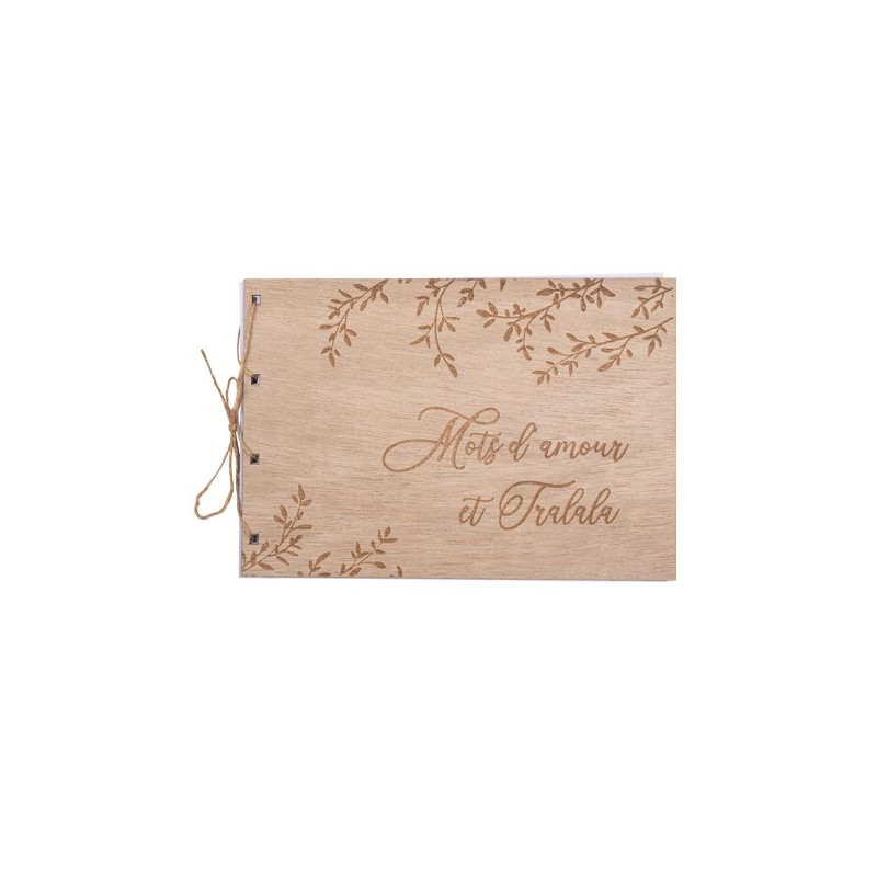 Livre d'or en bois