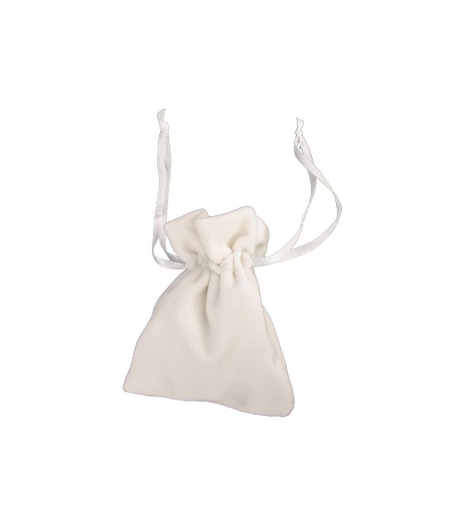 4 sachets en velours Blanc