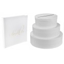 Urne gateau + Livre d'or blanc