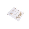 Chemin de table Communion colombe et eucalyptus tissuet or
