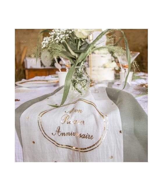 Chemin de table "Mon premier anniversaire"